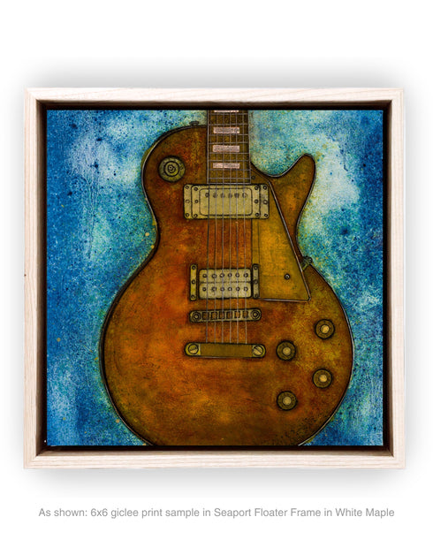 Gibson Les Paul Custom | Framed Giclee Print on Canvas